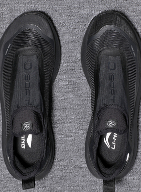 李宁一脚蹬2025春季新款休闲鞋男鞋网面SOFT GO透气运动鞋健步鞋