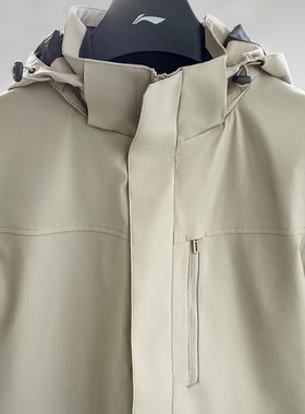 李宁2025男子夏季风衣健身系列时尚透气休闲连帽运动风衣AFDT751