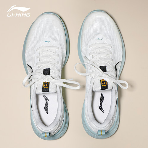 李宁轻云跑步鞋2025男鞋新款休闲跑鞋回弹时尚轻便运动鞋体考慢跑