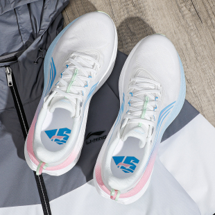 李宁跑鞋男款2026春季新款吾适 6舒适柔软透气清凉轻质休闲慢跑鞋