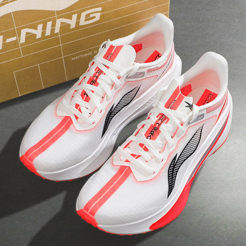 李宁飞电6c跑步鞋䨻丝轻透高回弹竞速体育训练缓震耐磨比赛运动鞋