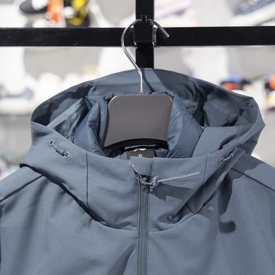 李宁三合一羽绒服男2025春季新款防泼水运动风衣冲锋衣AWBU029