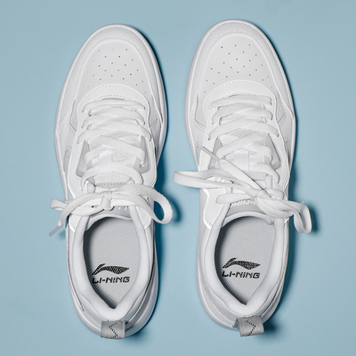 李宁2025夏季厚底小白鞋男鞋百搭透气潮流空军一号板鞋AGCV031