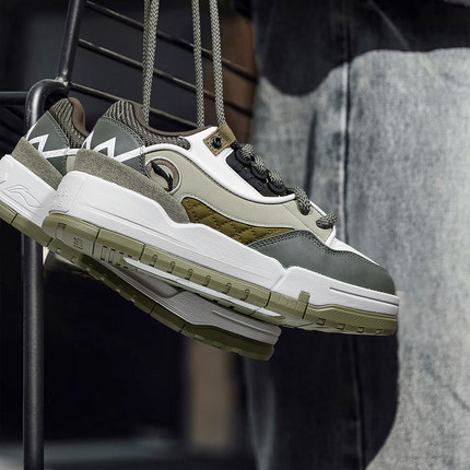 李宁系列2025冬季男001 BTC MEGA时尚潮流百搭正品软弹经典休闲鞋