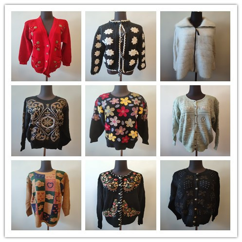 C23vintage古着毛衣开衫外套