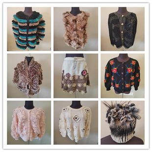 A21vintage古着毛衣女秋冬小众宽松百搭复古慵懒风针织开衫 外套