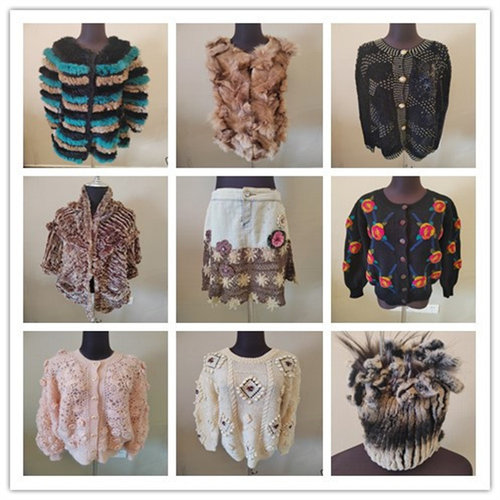 秋冬古着宽松复古针织开衫女