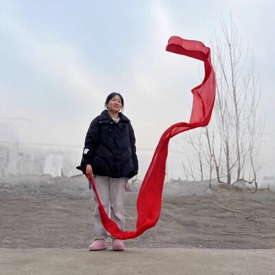 真丝彩带彩绸红色橙黄绿蓝彩色