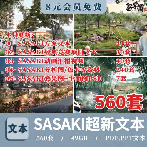 2026更新SASAKI文本分析图素材景观建筑投标城市设计规划方案文本