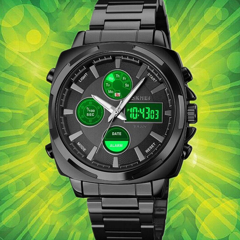 霸气手表男时刻美简约气质ins电子男表正品名牌夜光防水十大品牌