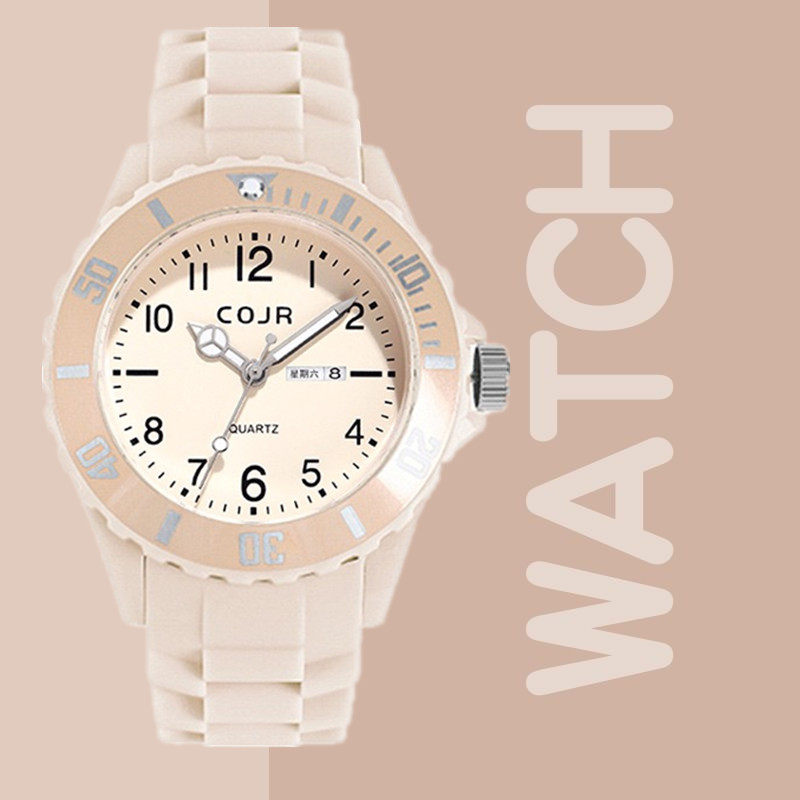 考试专用手表女款初高中学生男士防水静音指针式只看时间公考石英