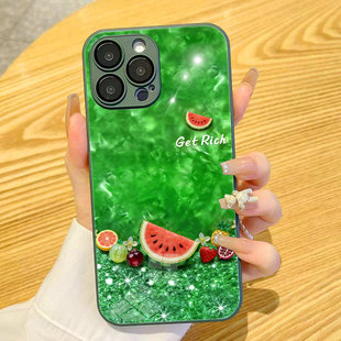 适用VIVOIQOO15夏日西瓜水果甜美清新少女感精致OPPOK13Turbo华为mate70Air荣耀500pro手机壳P80玻璃一加ACE6