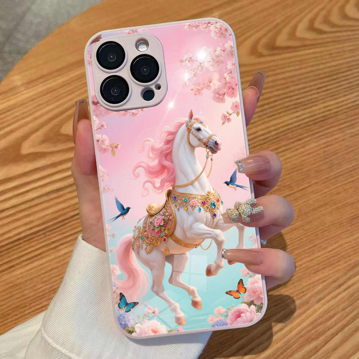 适用iphone17Promax手机壳苹果16e高奢梦幻白马以梦为马卡龙粉渐变春天唯美VIVOS50Promini华为Pura80荣耀500,3C数码配件,手机保护套/壳,淘宝优惠券,粉丝福利购,淘宝优惠卷