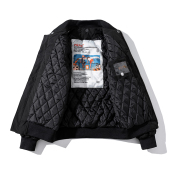 秋冬加厚棒球服男女棉服美式 夹棉防风飞行员夹克宽松男生情侣外套