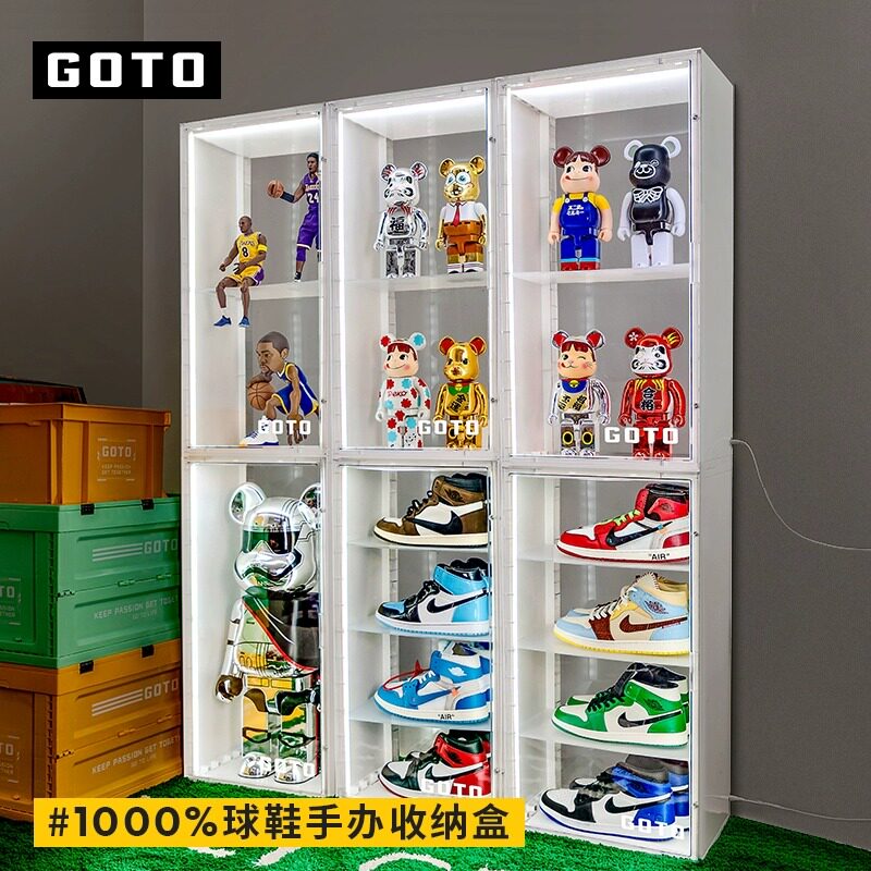 GOTO声控灯光手办labub手办收纳盒