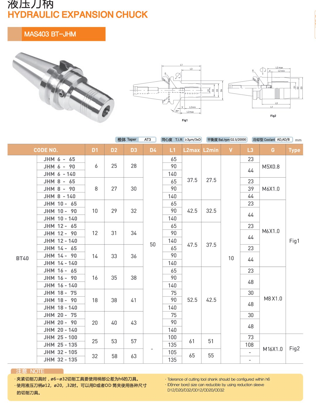 正宗韩国第一机械液压刀柄BT30-JHM4-70非标定制款本体精度0.003