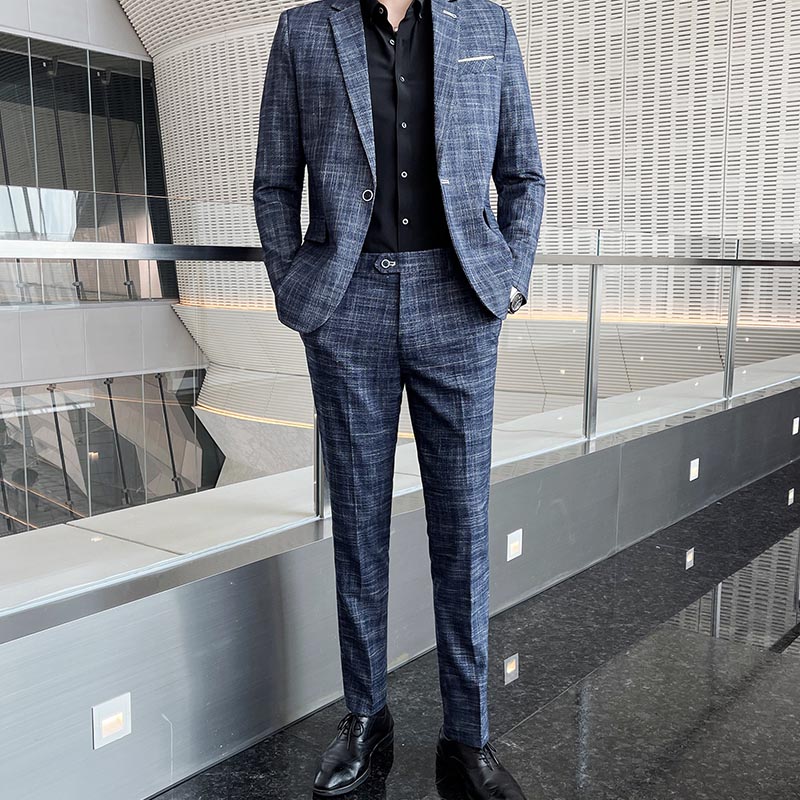 西服三件套男青年正裝單西外套韓版商務休閒西裝