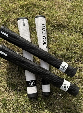 Yamahero 白色 黑色 加粗Press Pistol 2 防滑高尔夫推杆握把