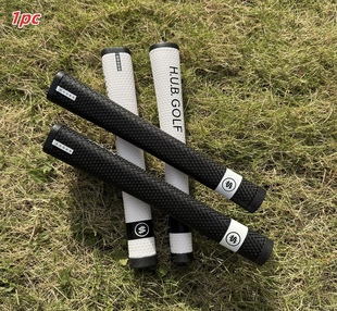 Yamahero 白色 黑色 加粗Press Pistol 2 防滑高尔夫推杆握把