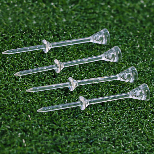 【50支】高尔夫球钉 超级细低阻力耐打发球台 限位双层Golf Tees