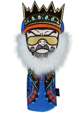 重工款高质量高尔夫木杆套GolfClub保护套国王高尔夫球杆套球头套