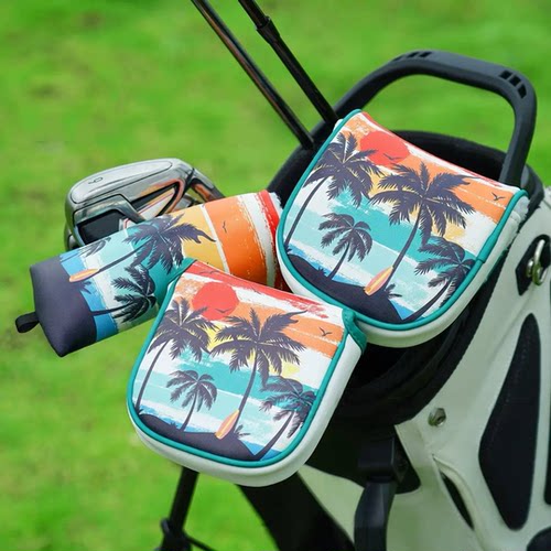 椰树高尔夫球杆套Golf Cover 磁吸高尔夫运动用品DF3推杆套