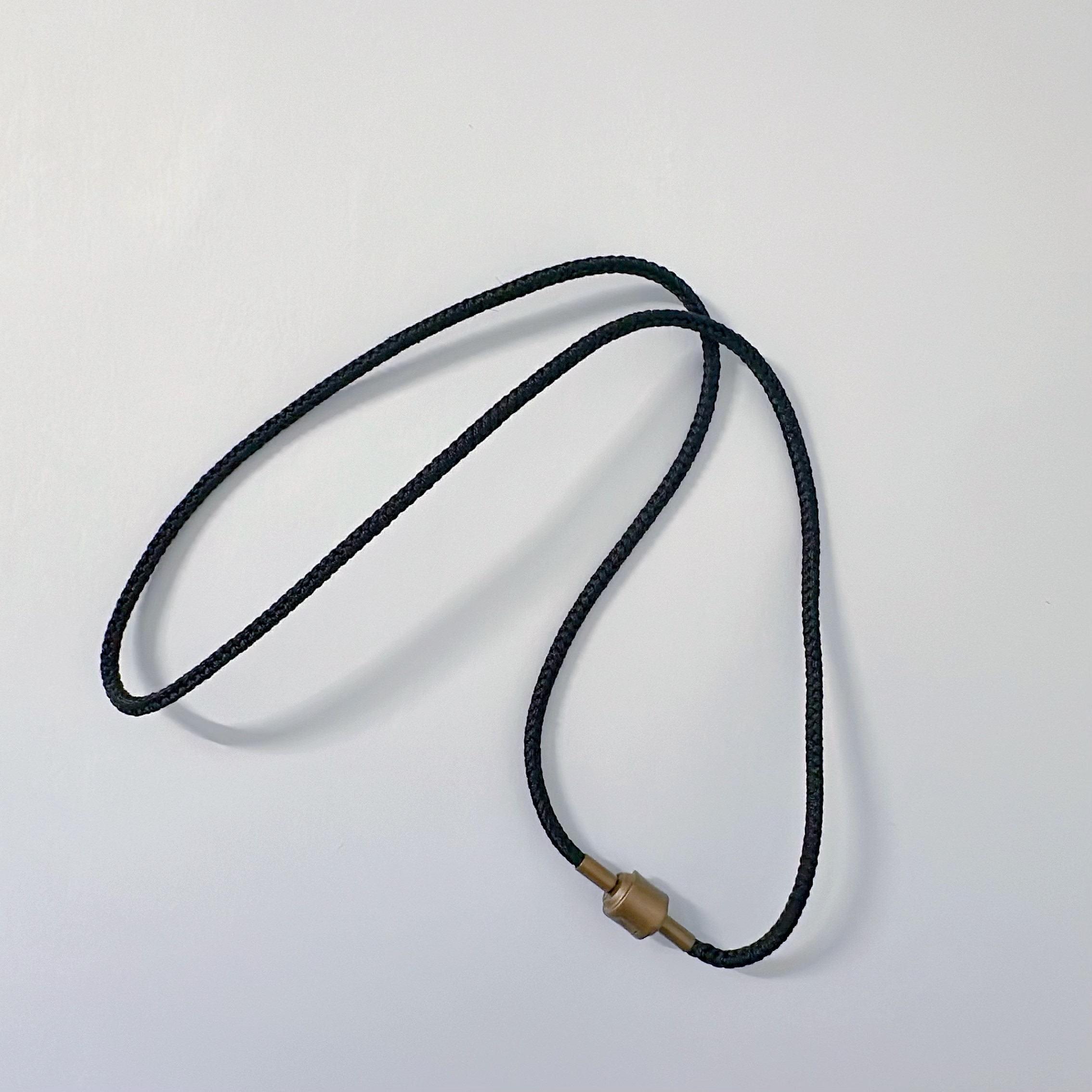 金店同款经典黑色颈绳男女七夕礼物黄金吊坠挂绳八宝罗盘配绳项链