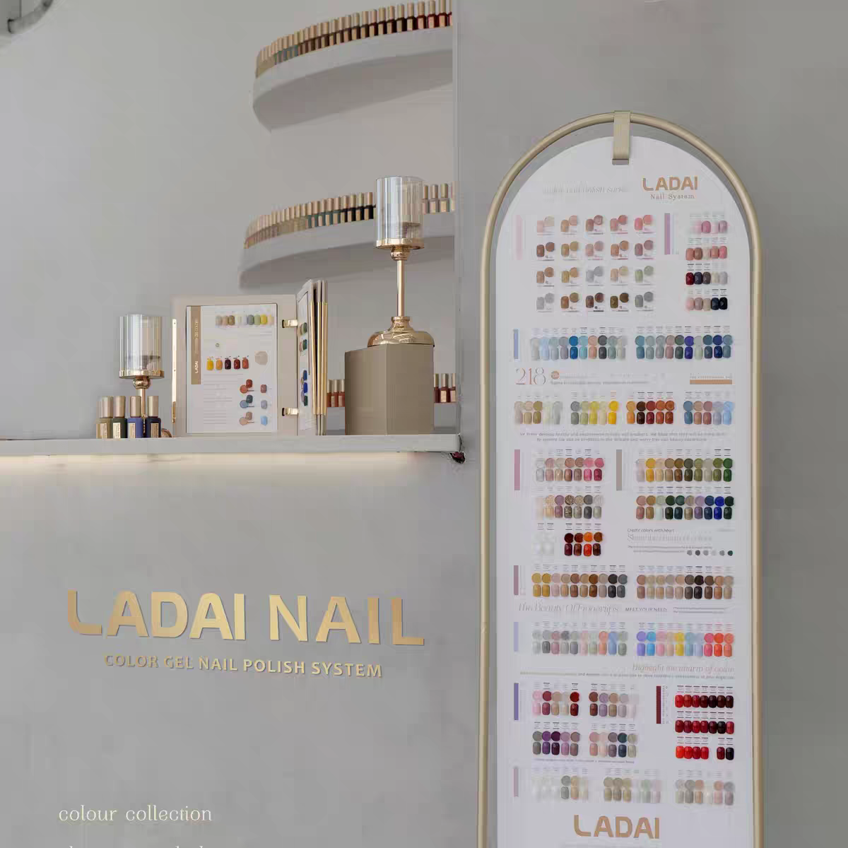 鸥博丽啦黛小妖金甲油胶218色系大套装开店专用美博会新品