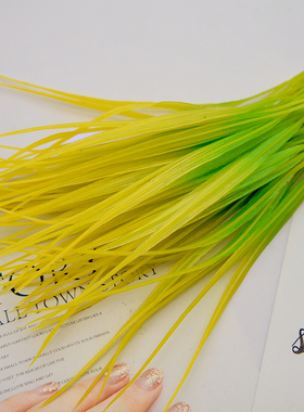 黄色麦穗叶子花艺塑料手工制作盆景稻谷摆件室内家居小麦小草假花