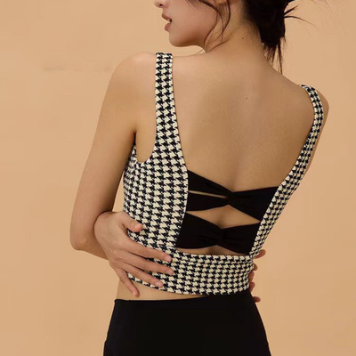 新款运动内衣吊带后背扭结瑜伽背