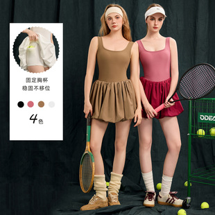 仙女网球裙女含底裤 跑步健身绝美运动短裙女蓬蓬裙 轻盈显瘦新款
