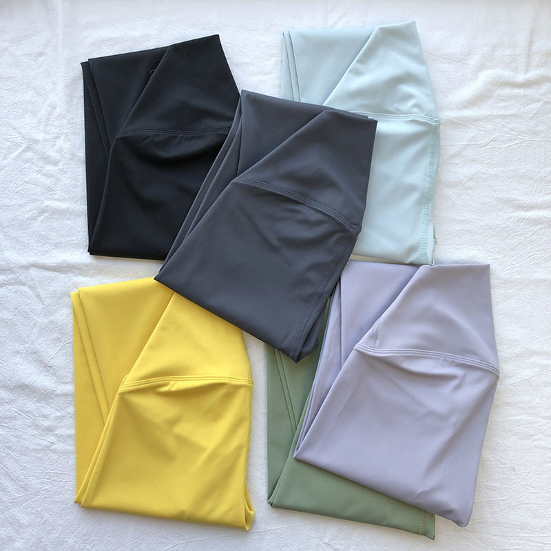 ALO夏季薄款提臀裸感七分瑜伽裤普拉提耐磨无尴尬线高弹力健身裤