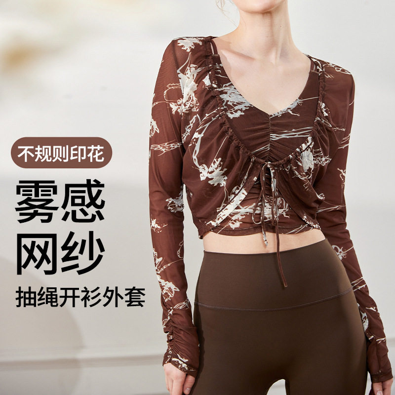 2025跨境外贸瑜伽服女夏季新款印
