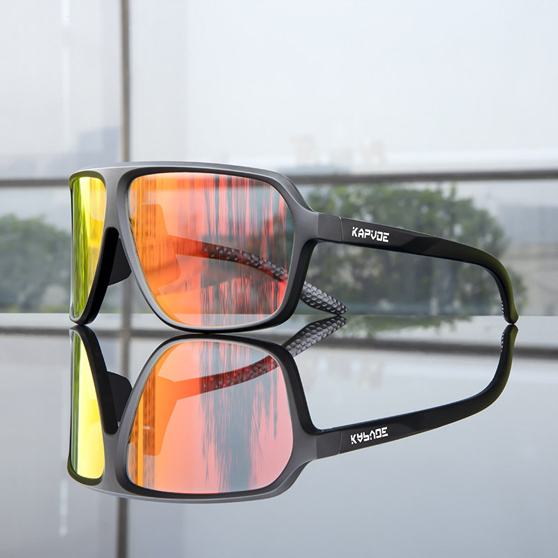 卡普沃KAPVOE骑行眼镜户外跑步运动眼镜登山护目镜变色日夜两用