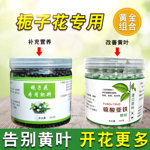 栀子花肥料专用有机花肥酸性防黄叶茉莉花盆栽花用补铁促开花肥料
