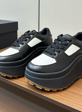 戚薇杨子珊同款厚底小白鞋女2025新款松糕底内增高8cm女鞋小个子