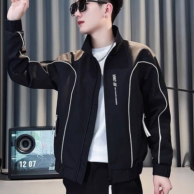 翻领+刺绣+潮牌+美式+宽松+春秋