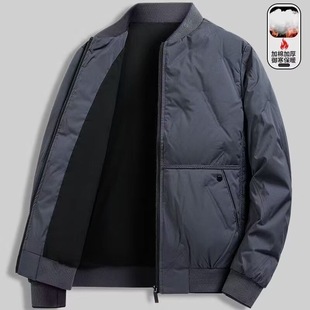 立领宽松冬装 2025新款 加厚保暖短款 秋冬季 休闲鸭绒外套 羽绒服男士