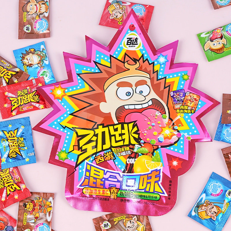 百达食品混合水果网红跳跳糖