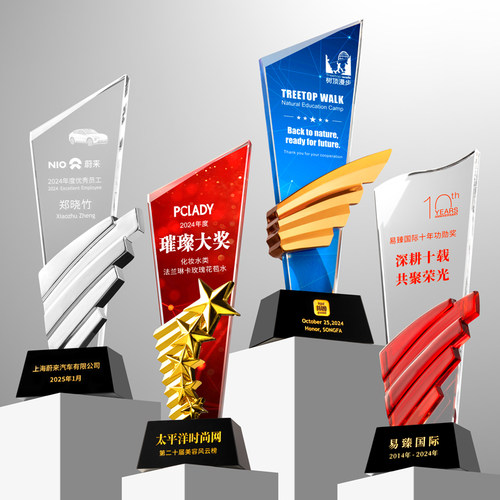 七一优秀党员表彰水晶纪念品政治生日礼品社区先锋党员示范岗摆件