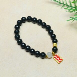 天然和田玉圆珠手链青玉手串男生事业美满新款百搭高级感玉石证书