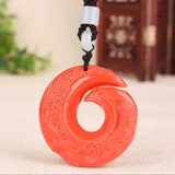 Подвеска из нефрита, ожерелье подходит для мужчин и женщин для влюбленных