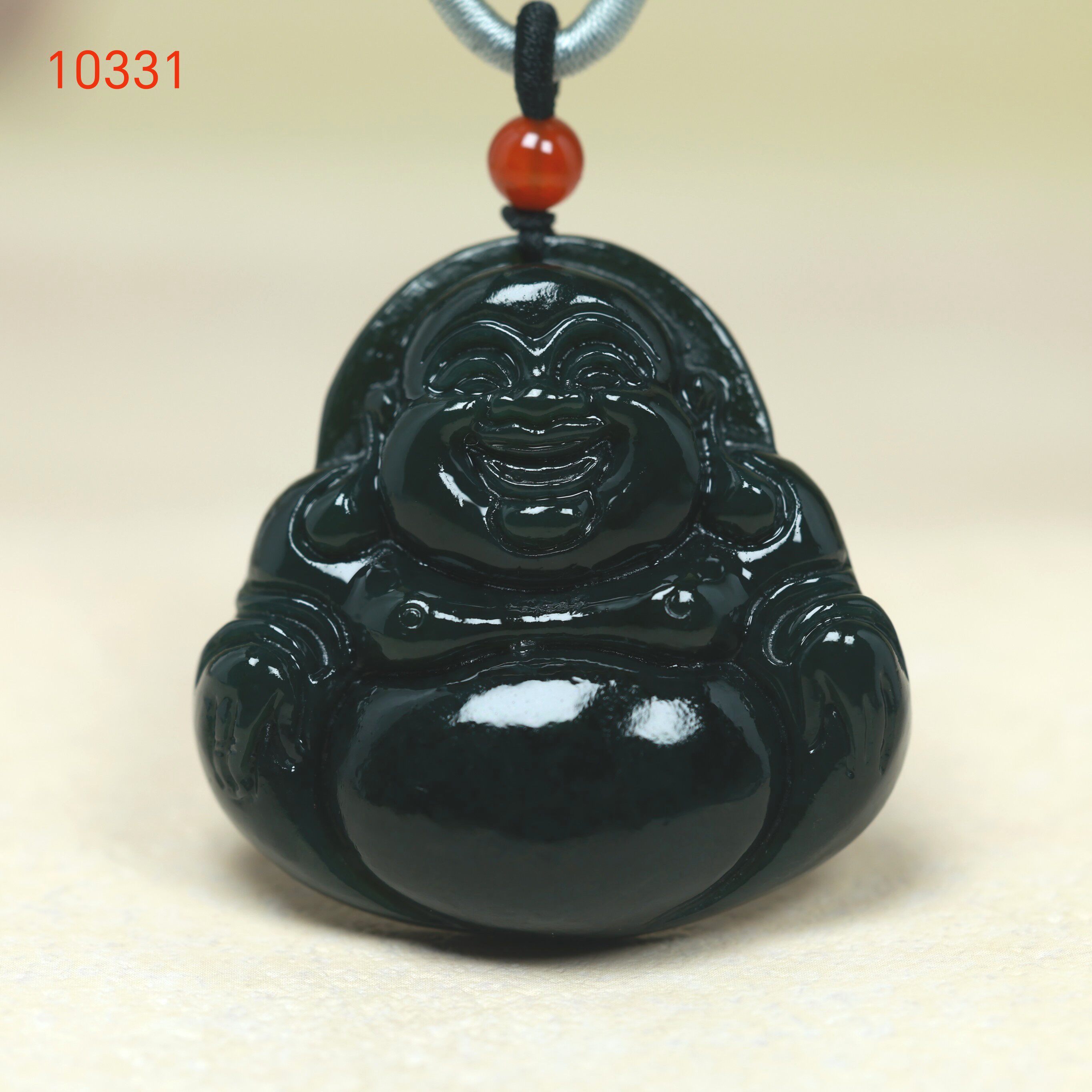 天然正品新疆和田青玉弥勒佛大肚笑佛吊坠玉石玉佩项链颈饰品挂件