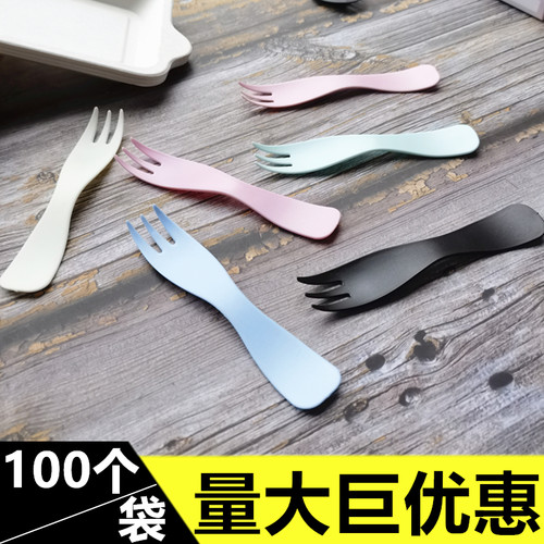 一次性甜品叉子单独包装蛋糕叉子