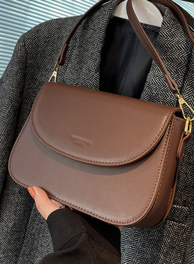 今年流行包包2025新款潮夏天百搭单肩包高级感洋气纯色斜挎小方包