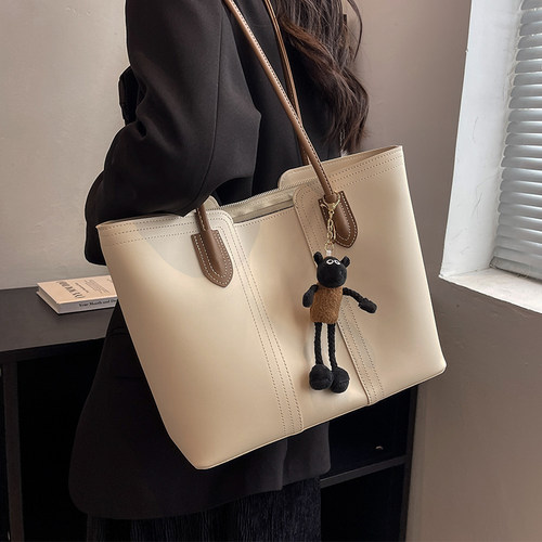 简约单肩时尚手提休闲通勤托特包