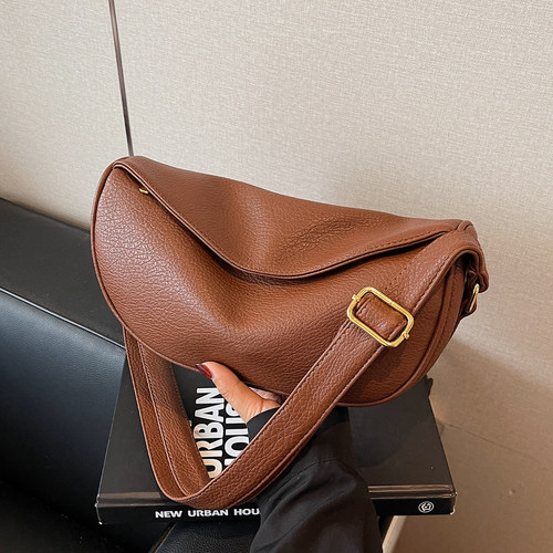 今年流行包包女2026新款潮小众设计单肩包大容量高级感斜挎饺子包