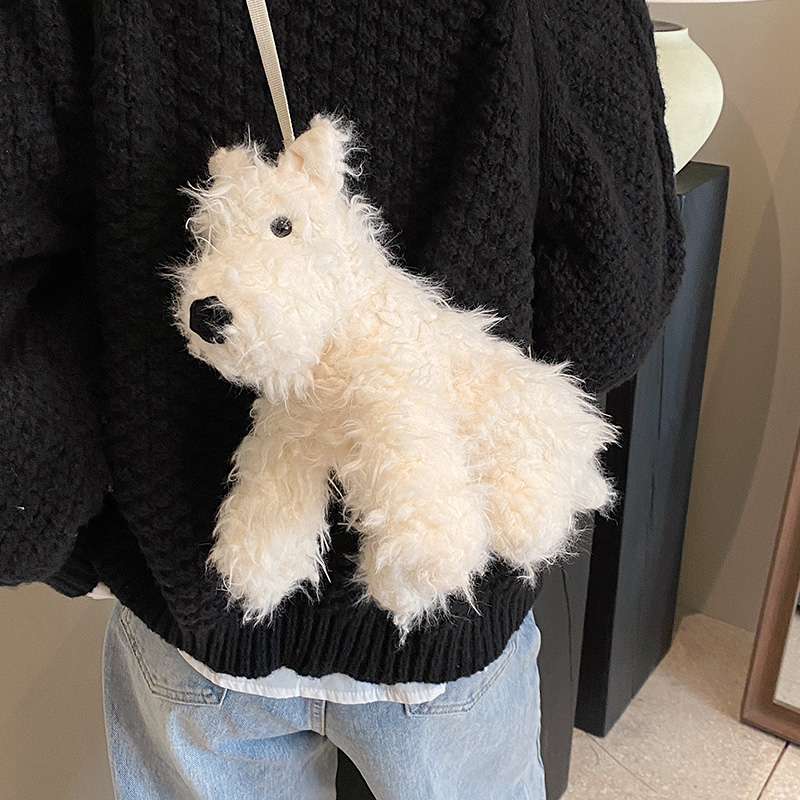 百搭斜挎包高级感卡通可爱玩偶包