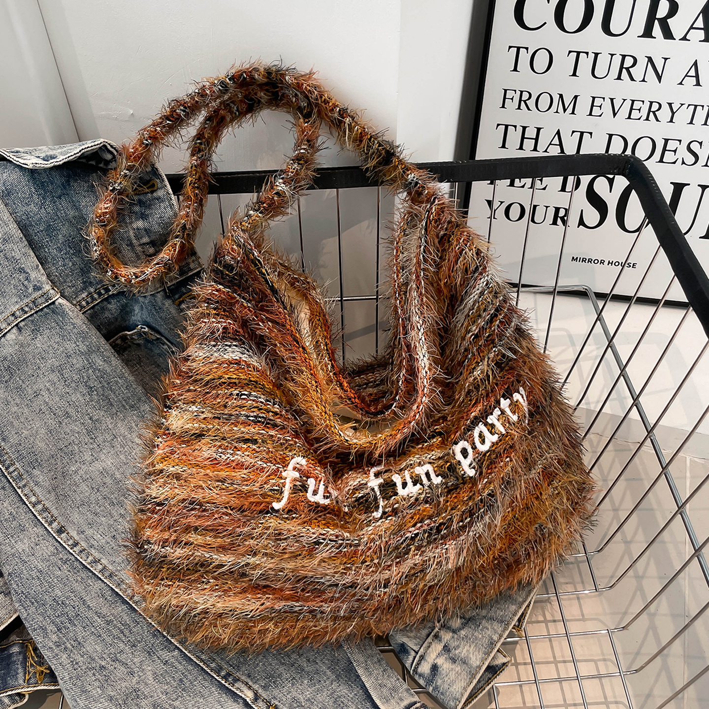 2025新款大容量复古通勤托特包