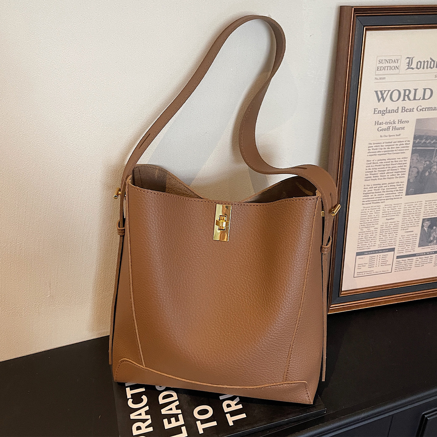 腋下包包女新款2026时尚百搭大气通勤单肩包大容量斜挎子母水桶包,箱包皮具/热销女包/男包,通用款女包,淘宝优惠券,粉丝福利购,淘宝优惠卷